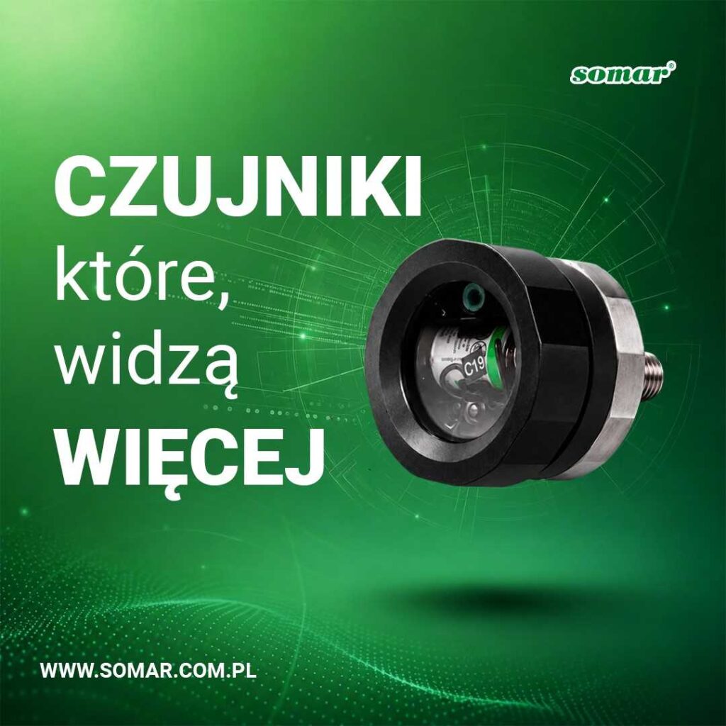 Czujnik na zielonym tle